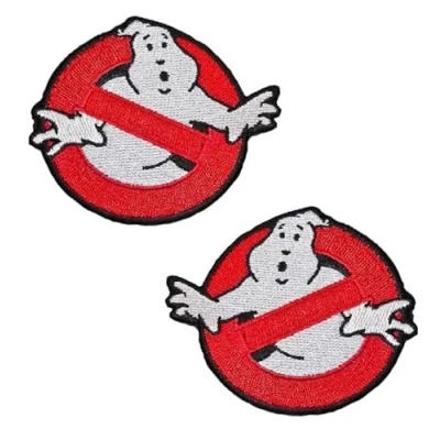 Imagen de 2 Piezas Tácticas Ghostbuster Fantasma Insignias con cerraduras militares Patches Airsoft Cosplay Ropa, Mochila, el Abrigo,Brazos, Chaquetas de Locomotoras, Accesorios Parches