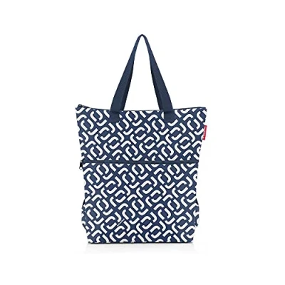 Imagen de reisenthel allrounder R Mochila y bolso en uno, con solapa para carritos de viaje, azul signature navy