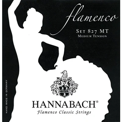 Imagen de Hannabach Cuerdas para guitarra clásica Flamenco serie 827 Medium Tension E6w/Mi6w Made in Germany 8276MT