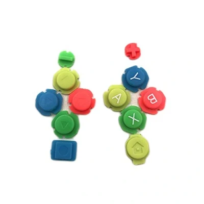 Imagen de Juego de botones repuesto plástico colorido ABXY Directions para Nintendo Switch Joy Con controlador izquierdo y derecho izquierdo, derecho.