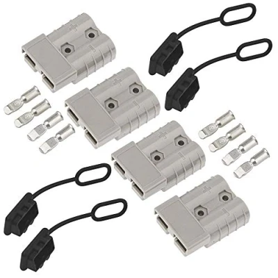 Imagen de GTIWUNG Conector de Batería 50A (4 Unids) Coche Conexión Rápida Powerpole Conectores Alimentación Modulares