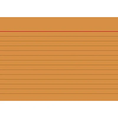 Imagen de Baier &amp; Schneider Cartulina (180 g/m², A6, de rayas, horizontal), color naranja