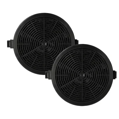 Imagen de vhbw 2x filtro de carbón activado compatible con Klarstein Sofia 60 (10034259), 90 (10034261) campanas cocina 11,2 cm