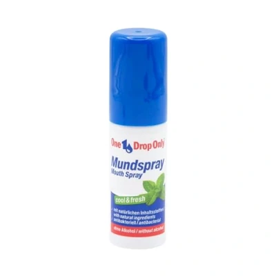 Imagen de One Drop Only® Spray bucal antibacteriano Juego de 1 sin alcohol con ingredientes naturales para un aliento fresco (1 x 15 ml)