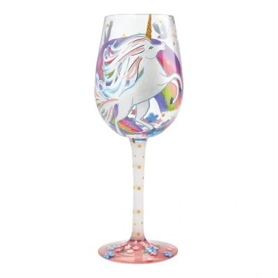 Imagen de Lolita, Copa de vino con dibujo unicornio, Enesco