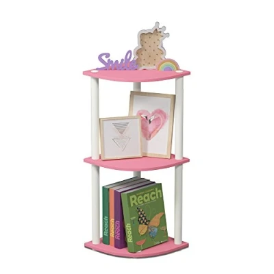 Imagen de Furinno Estantería Rosa/Blanco 3 niveles