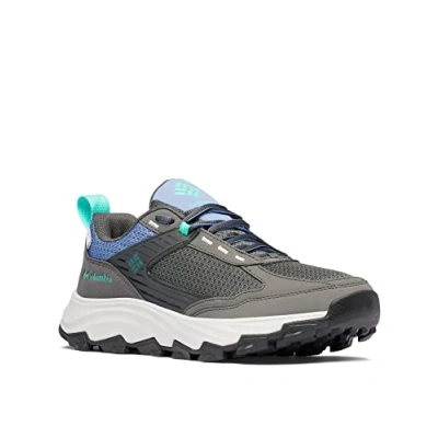 Imagen de Columbia HATANA MAX OUTDRY WATERPROOF Zapatillas De Senderismo Y Trekking impermeables Mujer , Gris (Dark Grey x Electric Turquoise), 38.5 EU