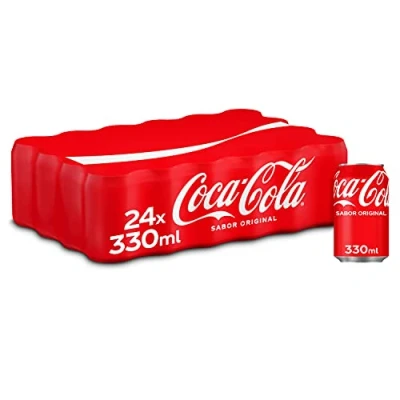 Imagen de Coca cola Sabor Original Refresco de Pack 24 latas 330 ml