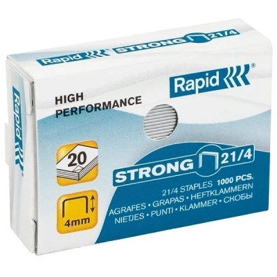 Imagen de RAPID 24863400 Caja 1000 grapas 21/4 mm Strong galvanizada
