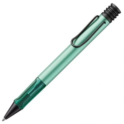 Imagen de Lamy AL star mint Bolígrafo con grip transparente, ergonómico y ancho de trazo M cuerpo ligero aluminio incluye recambio gran capacidad 16 en negro