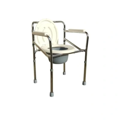 Imagen de Ausilium silla plegable 4 en 1 para WC o ducha con altura regulable Elevador de WC, soporte inodoro y asiento