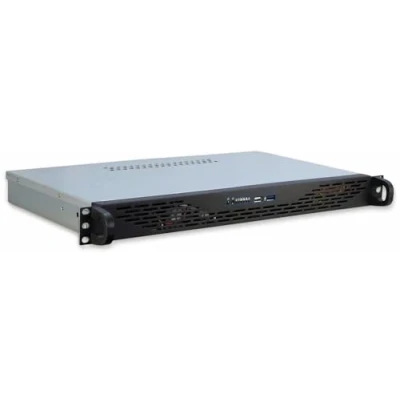 Imagen de Inter Tech 1U K 125L Mini ITX Gris Caja de ordenador (Mini ITX, Servidor, Acero, Gris, Unidad disco duro, LAN, Poder)