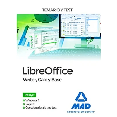 Imagen de LibreOffice: Writer, Calc y Base. Temario Test