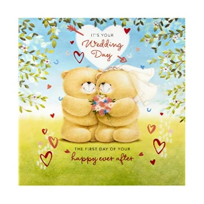 Imagen de Hallmark Tarjeta de felicitación boda con efecto 3D, diseño lenticular grande