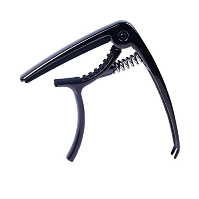Imagen de Rayzm Cejilla/Capo de Guitarra con Extractor Pasadores Puente, Aleación Zinc, Cejilla para Guitarras Acusticas/Electricas Pinza una Mano, Robusta un Agarre Constante