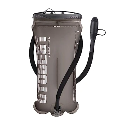 Imagen de UTOBEST Vejiga de hidratación, Bolsa Agua 1,5 l, 2 3 Corporal TPU, sin BPA, depósito a Prueba Fugas para mochileros, Correr, Ciclismo