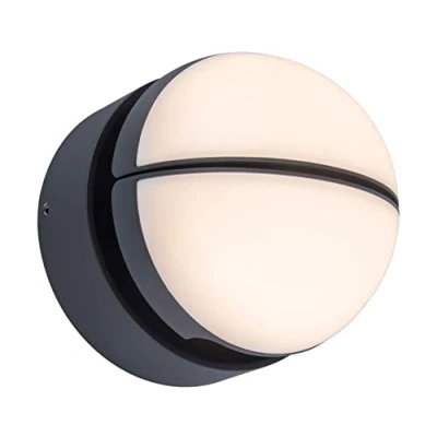 Imagen de LUTEC lámpara LED de pared exterior Eklips, en antracita con dos cabezales giratorios 90 para un efecto Up &amp; Down. 3000 K, IP54, 1000 Lm..