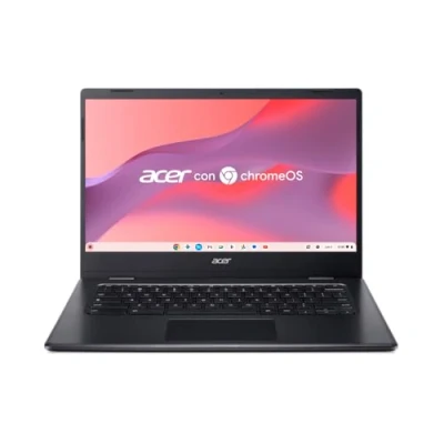 Imagen de Acer Chromebook 314 CBOA314 1H C5CQ, Ordenador Portátil 14&quot; FullHD LCD (Intel Celeron N4500, 4GB RAM, 128GB SSD, Intel UHD Graphics, ChromeOS) Negro, Teclado QWERTY Español