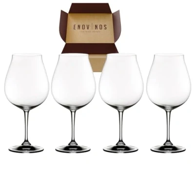 Imagen de Pack 4 Copas Riedel Pinot Noir x4 Copa Vino Tinto Cristal Fino Restaurant New World 6416/16 Mejor Selección ENOVINOS
