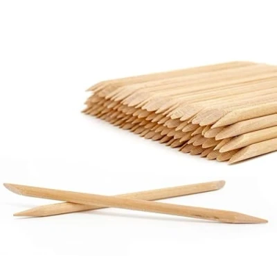 Imagen de GOOD STUFF Paquete de 12 palitos madera para quitar cutículas y Nail Art Longitud 11,5 cm Doble punta empujar aplicar decoraciones
