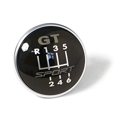 Imagen de Volkswagen 1K0711144G Pomo para palanca de cambios (6 velocidades, incluye emblema 4 puntos), color negro