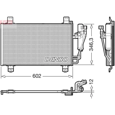 Imagen de DENSO DCN44017 Condensador con secador R 134 a MAZDA: CX 3