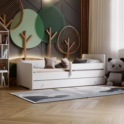 Imagen de Kobi Cuna MAX 160 x 80 con cajón, colchón, Estructura Cama para una niña y un niño habitación Infantil