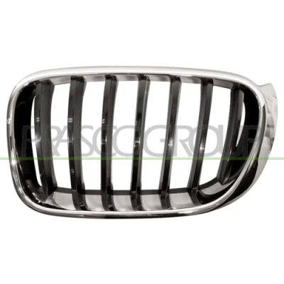 Imagen de BLIC 6502 07 00939933P Parrilla Delante, izquierda cromo, negro BMW: X3