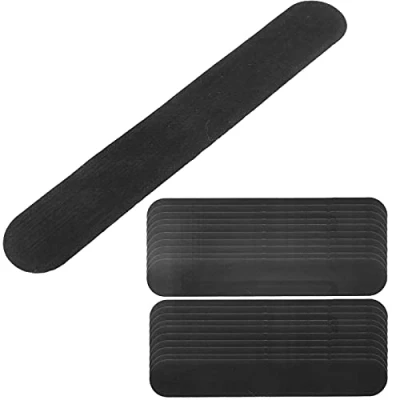 Imagen de 20 Almohadillas Desechables para el Sudor del Cuello, Autoadhesivas Revestimiento Sudor, Almohadilla Absorbente Sudor,(Negro)