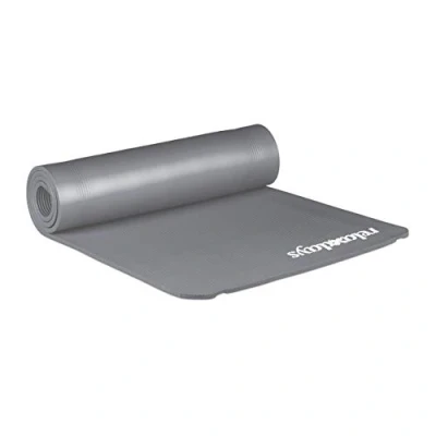 Imagen de Relaxdays Yogamatte Esterilla Yoga Plegable y Acolchada, Gris, Caucho, 60 x 180 cm, Unisex Adulto, 1 Item