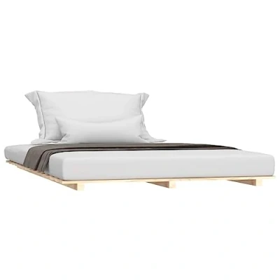 Imagen de vidaXL Estructura de Cama Madera Maciza Pino 120x190 cm