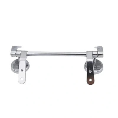 Imagen de Asiento de inodoro madera Bisagra tapa Acero inoxidable