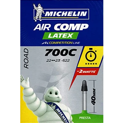 Imagen de Michelin 700X18 20C Latex Presta 36 mm Cámara de Bicicleta