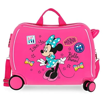Imagen de Disney Enjoy Minnie Icon Maleta Infantil Rosa 50x38x20 cms Rígida ABS Cierre combinación 34L 2,3Kgs 4 Ruedas Equipaje de Mano