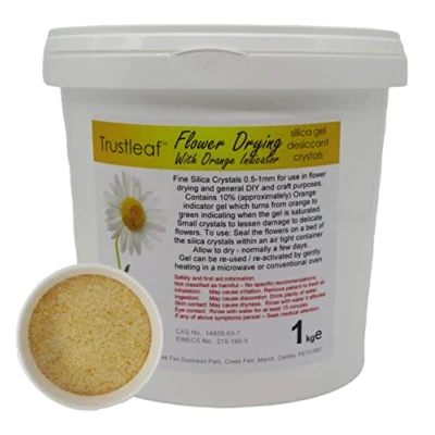 Imagen de Trustleaf Granos de gel sílice para secado flores 1 kg con indicador naranja 0,5 a mm (1 TUB f Oi)