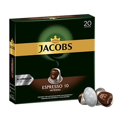 Imagen de Jacobs Espresso 10 Intenso, Cápsulas de Café, Compatible con Nespresso, 20 5,2 G