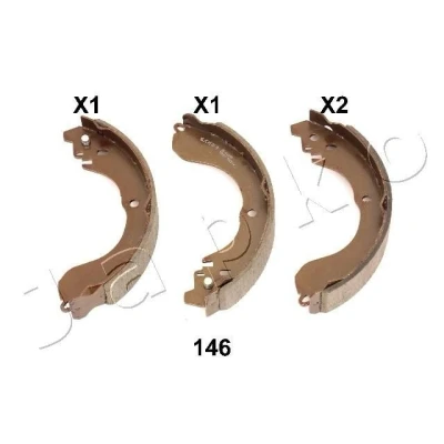 Imagen de JAPKO 55146 Zapatas de Freno Eje trasero 230 37 CHRYSLER: Sebring III Cabrio, JEEP: Compass