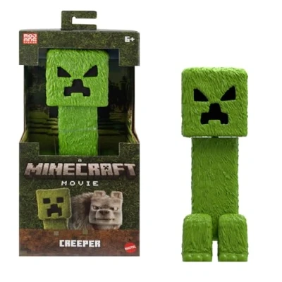 Imagen de Mattel Minecraft Creeper Figura de acción a Gran Escala 30,5 cm Inspirada en “Una película Minecraft, JFR66