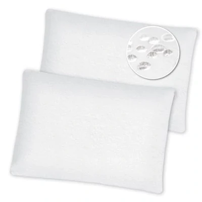 Imagen de CandidoPenalba Protector Almohada Algodon. Set 2 Protectores Rizo Antiacaros Antibacterias. Absorbente. Tacto Suave. Españoles. Cama 135 cm. 40x135 cm
