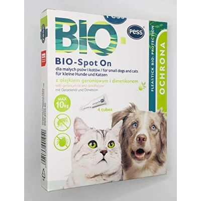 Imagen de Bio Spot On 4 pipetas I Remedio natural contra garrapatas y pulgas protección para perros medianos grandes basados en biológicos