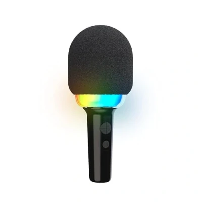 Imagen de R MUSIC LUMIPOP Micrófono Karaoke inalámbrico + Altavoz portátil LED RGB Bluetooth 5.0