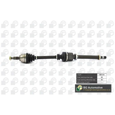 Imagen de BGA DS7349R Árbol de transmisión Eje delantero, derecha 920, 920 RENAULT: MEGANE 2, GRAND SCENIC 2