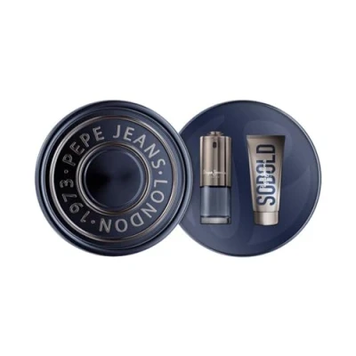 Imagen de Pepe Jeans SoBold For Him Estuche Regalo Perfumes Hombre Pack de 2 Piezas Eau Parfum 100ml y Shower Gel Set Fragancia Amaderada Aromática