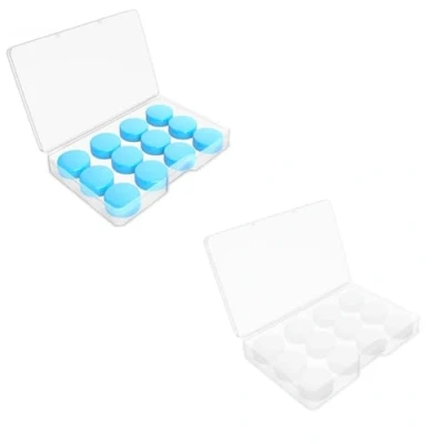 Imagen de YPYMOD 12 Pares Tapones Oidos Ruido Dormir de Silicona, Para Dormir, Nadar, Estudiar, Antironquidos