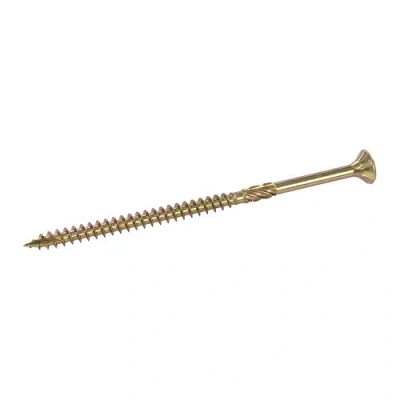 Imagen de Fixman 907589 Tornillos para Madera Aglomerada, Oro, 5 x 80 mm
