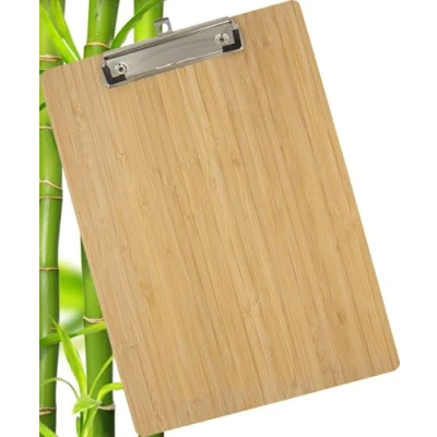 Imagen de WEDO® Portapapeles DIN A4 de bambú, tablero madera, color marrón