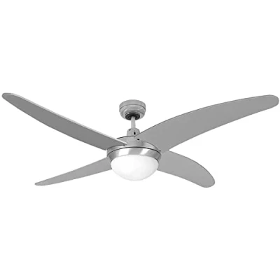 Imagen de Ventilador De Techo Con Luz Caspio Cromo Edm