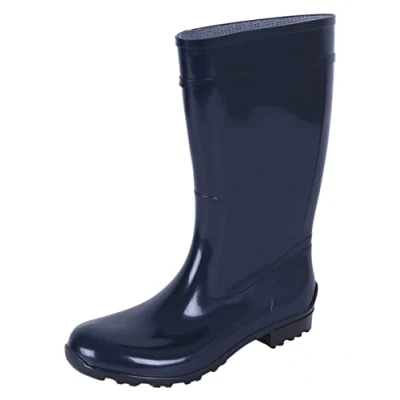 Imagen de Lemigo Ilse Botas de Agua para Mujer Lluvia Femeninas Goma PVC Color Azul Marino Calzado Impermeable Cómodo Sólido 36 EU 3,5