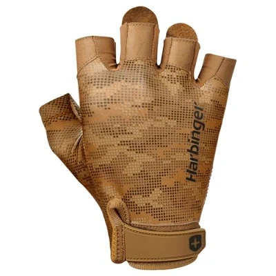 Imagen de MaxxDry Harbinger Pro 2.0 Golves de Levantamiento Pesas, Unisex, Bronceado, Grande, Camo