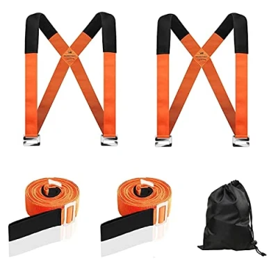 Imagen de MAXBROTHERS Correa de Transporte para 2 Personas, Transporte, elevación Levantar ergonómicamente y ovos. Objetos hasta 200 kg: Muebles, electrodomésticos, colchones